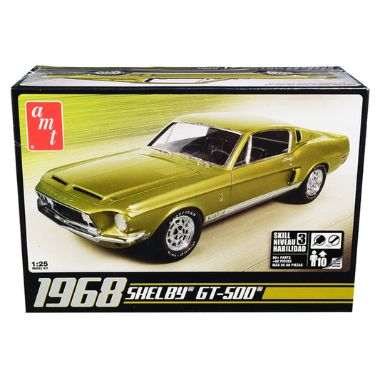 Skill 3 Model Kit 1968 Ford Mustang Shelby GT-500 1/25 Scale Model by AMT