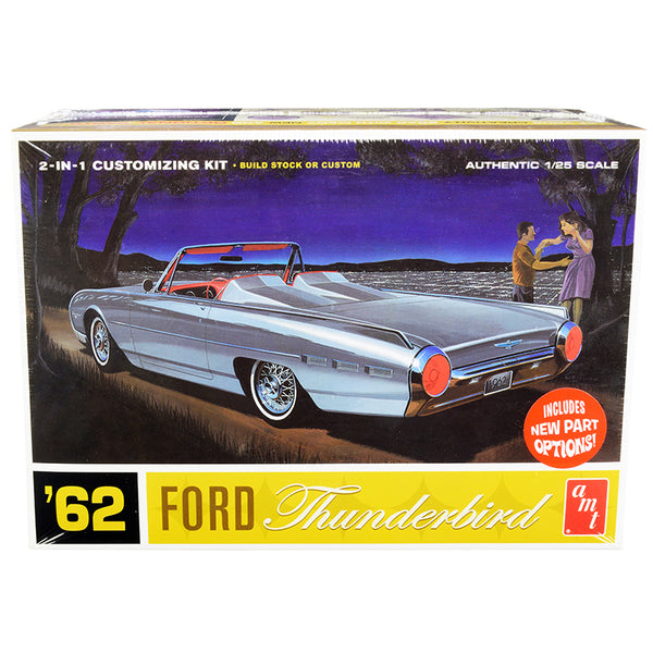 Skill 2 Model Kit 1962 Ford Thunderbird 2-in-1 Kit 1/25 Scale Model by AMT