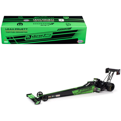 2023 NHRA TFD (Top Fuel Dragster) Leah Pruett "MOPAR - Direct Connection" Green and Black "Tony Stewart Racing" Limited Edition to 1020 pieces Worldwide 1/24 Diecast Model by Auto World