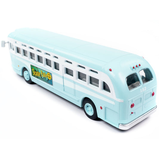 GMC PD-4103 Transit Bus #152 Light Blue "Burlington New Jersey" 1/87 (HO) Scale Model by Classic Metal Works