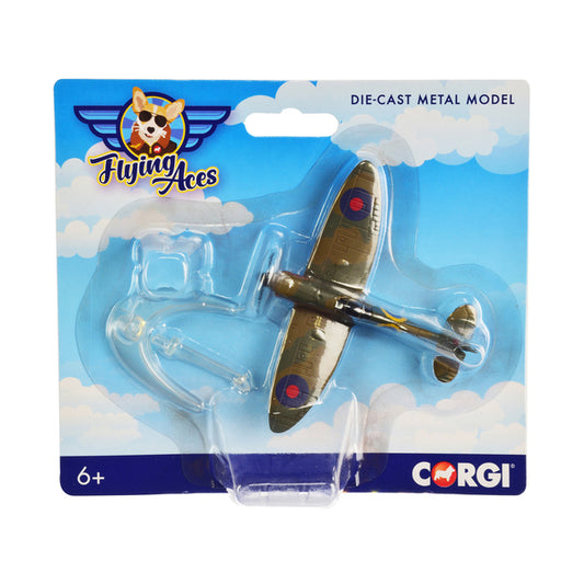 Supermarine Spitfire Fighter Aircraft "RAF" "Flying Aces" Series Diecast Model by Corgi