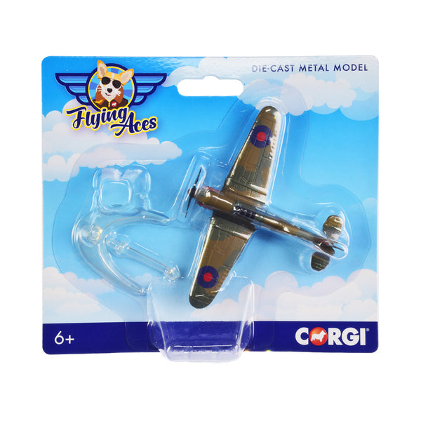 Hawker Hurricane Fighter Aircraft "RAF" "Flying Aces" Series Diecast Model by Corgi