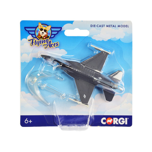 General Dynamics F-16 Fighting Falcon Fighter Aircraft "USAF" "Flying Aces" Series Diecast Model by Corgi