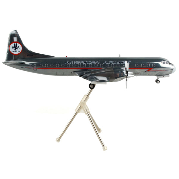 Lockheed L-188A Electra Astrojet Commercial Aircraft "American Airlines" Silver "Gemini 200" Series 1/200 Diecast Model Airplane by GeminiJets