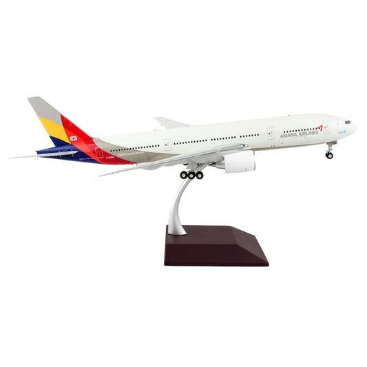 Boeing 777-200ER Commercial Aircraft "Asiana Airlines" White with Striped Tail "Gemini 200" Series 1/200 Diecast Model Airplane by GeminiJets