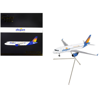 Airbus A320 Commercial Aircraft "Allegiant Air" White with Blue Tail "Gemini 200" Series 1/200 Diecast Model Airplane by GeminiJets