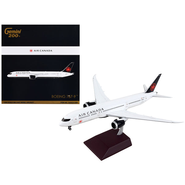 Boeing 787-9 Commercial Aircraft "Air Canada" White with Black Tail "Gemini 200" Series 1/200 Diecast Model Airplane by GeminiJets