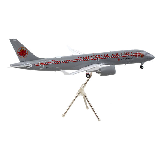 Airbus A220-300 Commercial Aircraft "Trans-Canada Air Lines - Air Canada" Gray with Red Stripes "Gemini 200" Series 1/200 Diecast Model Airplane by GeminiJets