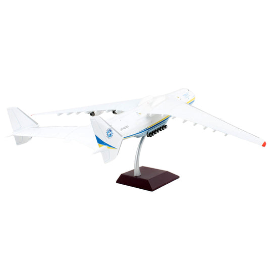 Antonov AN225 Mriya Commercial Aircraft "Antonov Airlines" White with Blue and Yellow Stripes "Gemini 200" Series 1/200 Diecast Model Airplane by GeminiJets