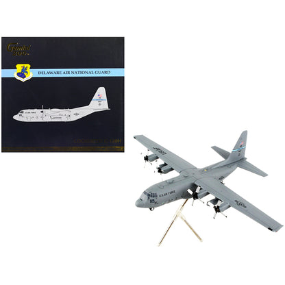 Lockheed C-130H Hercules Transport Aircraft "Delaware Air National Guard" United States Air Force "Gemini 200" Series 1/200 Diecast Model Airplane by GeminiJets