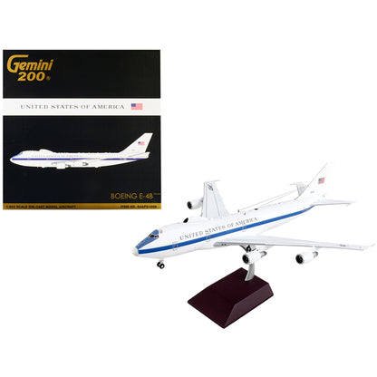 Boeing E-4B Military Aircraft "55th Wing 1st Airborne Command and Control Squadron Offutt Air Force Base" United States Air Force "Gemini 200" Series 1/200 Diecast Model Airplane by GeminiJets