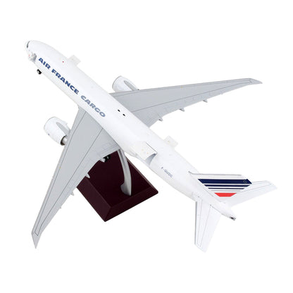 Boeing 777F Commercial Aircraft "Air France Cargo" White with Striped Tail "Gemini 200 - Interactive" Series 1/200 Diecast Model Airplane by GeminiJets