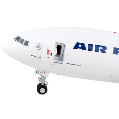 Boeing 777F Commercial Aircraft "Air France Cargo" White with Striped Tail "Gemini 200 - Interactive" Series 1/200 Diecast Model Airplane by GeminiJets