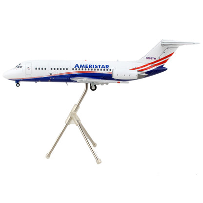 McDonnell Douglas DC-9-15F Commercial Aircraft "Ameristar Air Cargo" White with Blue and Red Stripes "Gemini 200" Series 1/200 Diecast Model Airplane by GeminiJets