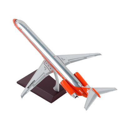 McDonnell Douglas MD-82 Commercial Aircraft "Aeromexico" Orange and Silver "Gemini 200" Series 1/200 Diecast Model Airplane by GeminiJets