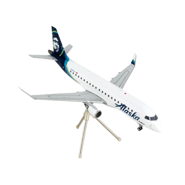 Embraer ERJ-175 Commercial Aircraft "Alaska Airlines" White with Blue Tail "Gemini 200" Series 1/200 Diecast Model Airplane by GeminiJets