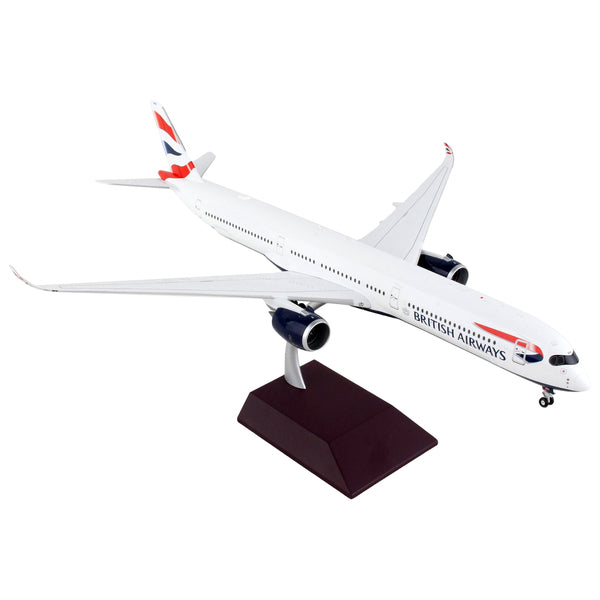 Airbus A350-1000 Commercial Aircraft "British Airways" White with Tail Stripes "Gemini 200" Series 1/200 Diecast Model Airplane by GeminiJets