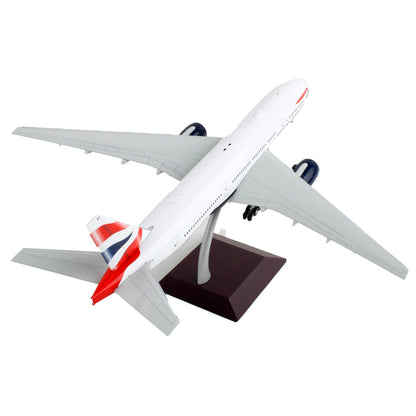 Boeing 777-200ER Commercial Aircraft "British Airways" White with Striped Tail "Gemini 200" Series 1/200 Diecast Model Airplane by GeminiJets