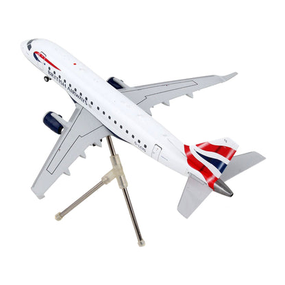 Embraer ERJ-170 Commercial Aircraft "British Airways" White with Striped Tail "Gemini 200" Series 1/200 Diecast Model Airplane by GeminiJets