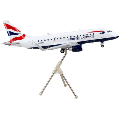 Embraer ERJ-170 Commercial Aircraft "British Airways" White with Striped Tail "Gemini 200" Series 1/200 Diecast Model Airplane by GeminiJets