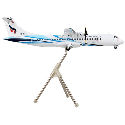 ATR 72-600 Commercial Aircraft "Bangkok Airways" White with Light Blue Stripes "Gemini 200" Series 1/200 Diecast Model Airplane by GeminiJets