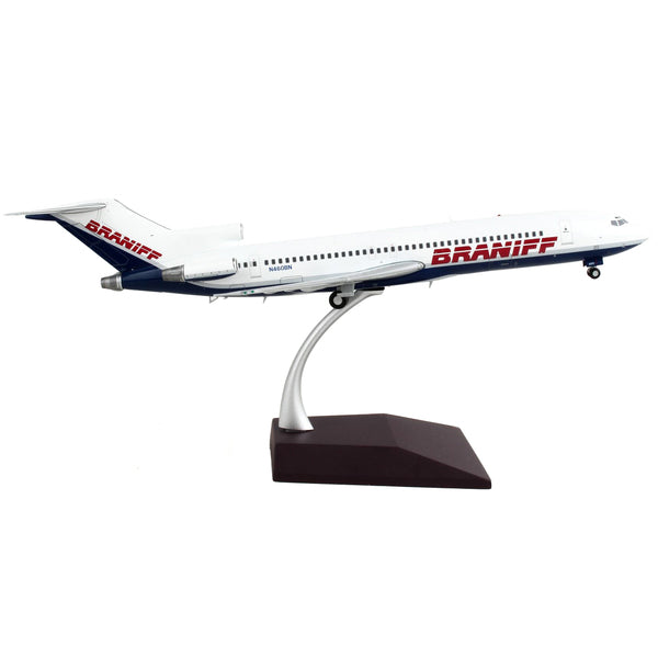 Boeing 727-200 Commercial Aircraft "Braniff International Airways" White and Blue "Gemini 200" Series 1/200 Diecast Model Airplane by GeminiJets