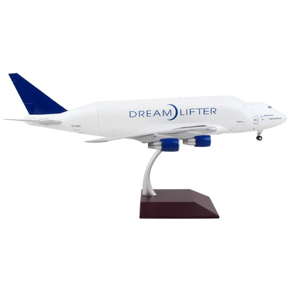 Boeing 747LCF Commercial Aircraft "Dreamlifter" White with Blue Tail "Gemini 200" Series 1/200 Diecast Model Airplane by GeminiJets