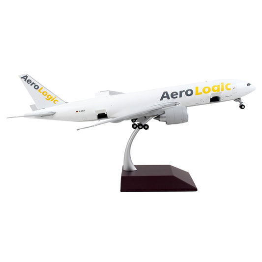 Boeing 777F Commercial Aircraft "AeroLogic" White "Gemini 200 - Interactive" Series 1/200 Diecast Model Airplane by GeminiJets