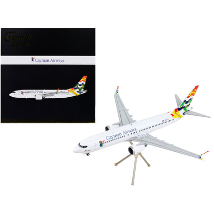 Boeing 737 MAX 8 Commercial Aircraft "Cayman Airways" White with Tail Graphics "Gemini 200" Series 1/200 Diecast Model Airplane by GeminiJets