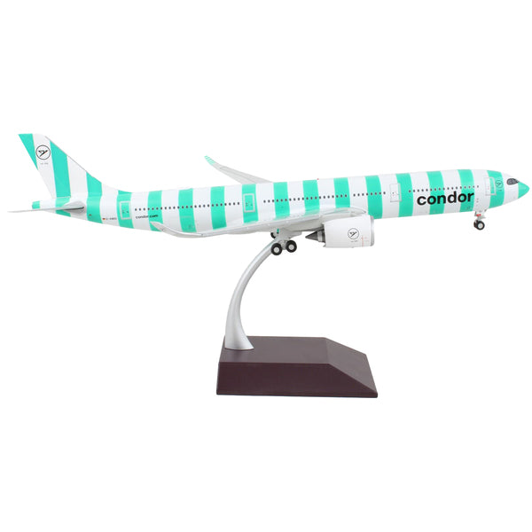 Airbus A330-900 Commercial Aircraft "Condor Airlines" White and Green Striped "Gemini 200" Series 1/200 Diecast Model Airplane by GeminiJets