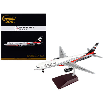 Boeing 757-200F Commercial Aircraft "SF Airlines" White and Black with Red Stripes "Gemini 200" Series 1/200 Diecast Model Airplane by GeminiJets