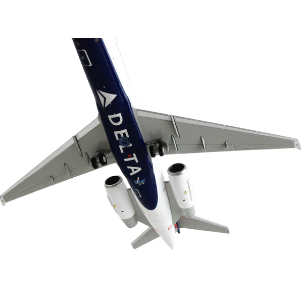 Boeing 717-200 Commercial Aircraft "Delta Air Lines" White with Blue Tail "Gemini 200" Series 1/200 Diecast Model Airplane by GeminiJets