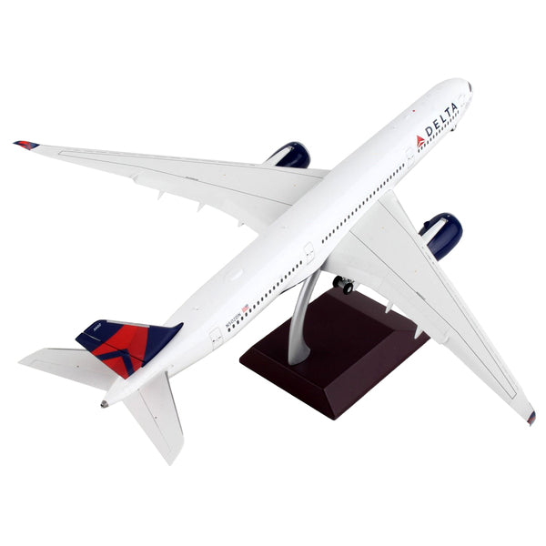 Airbus A350-900 Commercial Aircraft with Flaps Down "Delta Air Lines" White with Blue Tail "Gemini 200" Series 1/200 Diecast Model Airplane by GeminiJets