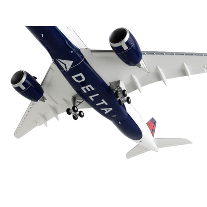 Airbus A350-900 Commercial Aircraft with Flaps Down "Delta Air Lines" White with Blue Tail "Gemini 200" Series 1/200 Diecast Model Airplane by GeminiJets