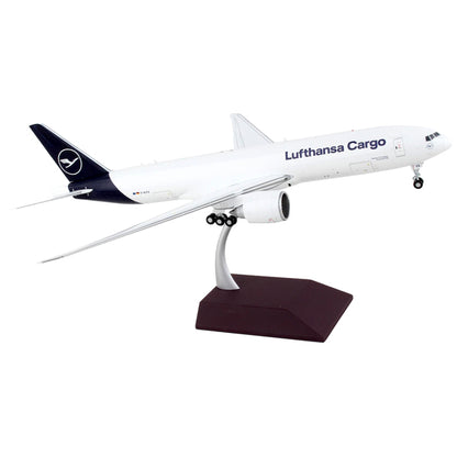 Boeing 777F Commercial Aircraft "Lufthansa Cargo" White with Blue Tail "Gemini 200 - Interactive" Series 1/200 Diecast Model Airplane by GeminiJets