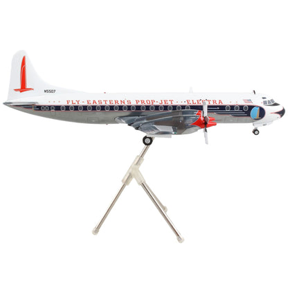 Lockheed L-188 Electra Commercial Aircraft "Eastern Air Lines" White with Blue Stripes "Gemini 200" Series 1/200 Diecast Model Airplane by GeminiJets