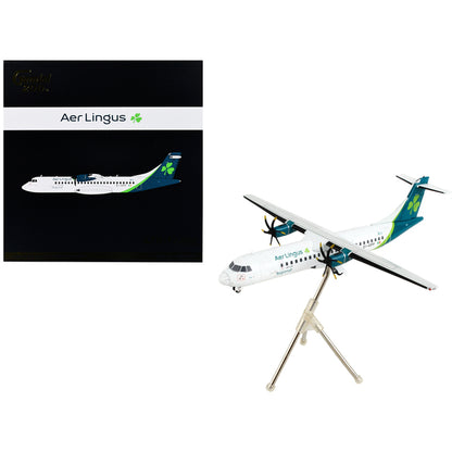 ATR 72-600 Commercial Aircraft "Aer Lingus" White with Teal Tail "Gemini 200" Series 1/200 Diecast Model Airplane by GeminiJets