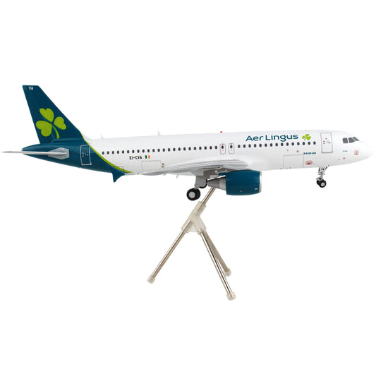 Airbus A320 Commercial Aircraft "Aer Lingus" White with Teal Tail "Gemini 200" Series 1/200 Diecast Model Airplane by GeminiJets