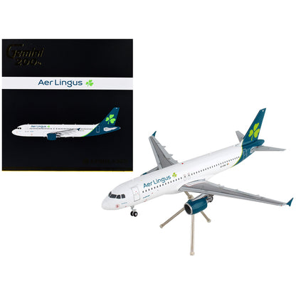 Airbus A320 Commercial Aircraft "Aer Lingus" White with Teal Tail "Gemini 200" Series 1/200 Diecast Model Airplane by GeminiJets