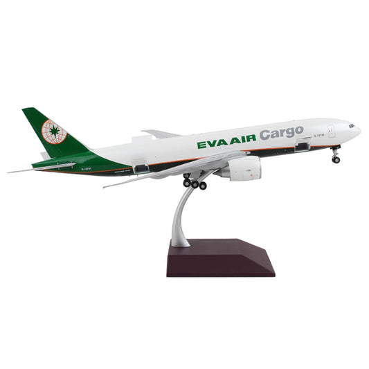 Boeing 777F Commercial Aircraft "Eva Air Cargo" White with Green Tail "Gemini 200 - Interactive" Series 1/200 Diecast Model Airplane by GeminiJets