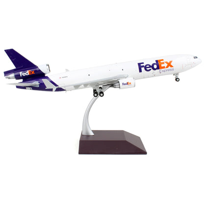 McDonnell Douglas MD-11F Commercial Aircraft "Federal Express" White with Purple Tail "Interactive Series" 1/200 Diecast Model Airplane by GeminiJets