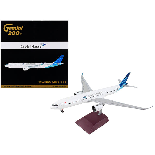 Airbus A330-900 Commercial Aircraft "Garuda Indonesia" White with Blue Tail "Gemini 200" Series 1/200 Diecast Model Airplane by GeminiJets