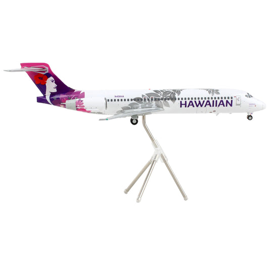 Boeing 717-200 Commercial Aircraft "Hawaiian Airlines" White with Purple Tail "Gemini 200" Series 1/200 Diecast Model Airplane by GeminiJets