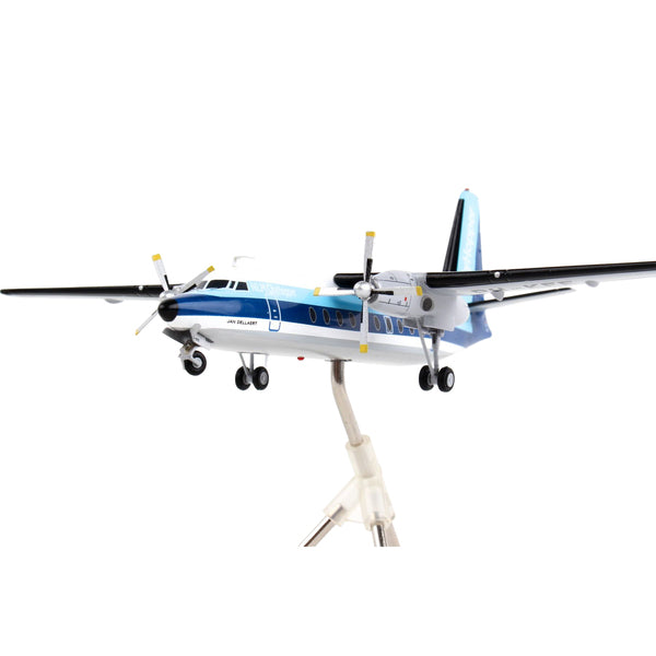 Fokker F27 Commercial Aircraft "Royal Dutch Airlines CityHopper" White with Blue Stripes "Gemini 200" Series 1/200 Diecast Model Airplane by GeminiJets