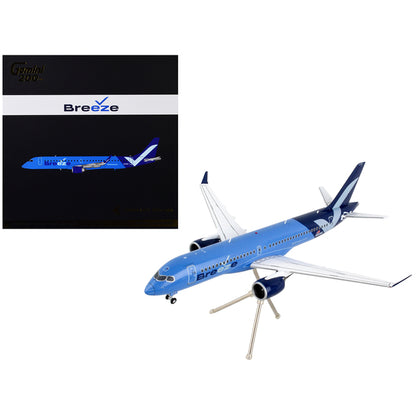 Embraer ERJ-195 Commercial Aircraft "Breeze Airways" Blue "Gemini 200" Series 1/200 Diecast Model Airplane by GeminiJets