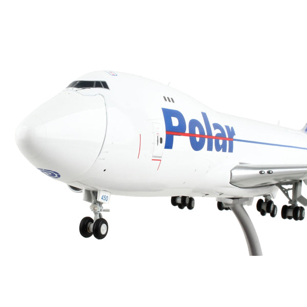 Boeing 747-400F Commercial Aircraft "Polar Air Cargo" White with Blue Tail "Gemini 200 - Interactive" Series 1/200 Diecast Model Airplane by GeminiJets