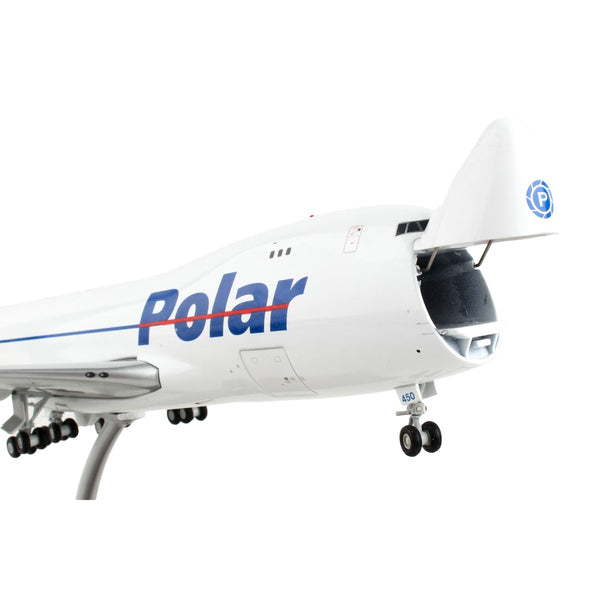 Boeing 747-400F Commercial Aircraft "Polar Air Cargo" White with Blue Tail "Gemini 200 - Interactive" Series 1/200 Diecast Model Airplane by GeminiJets