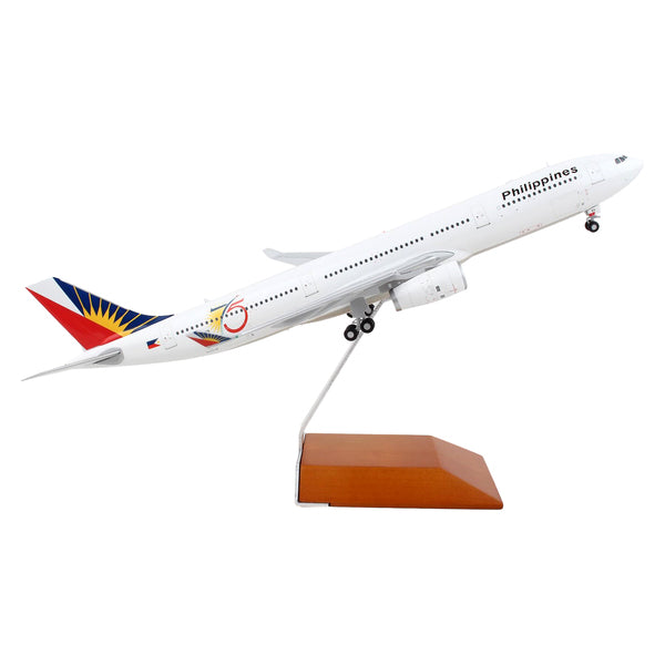 Airbus A330-300 Commercial Aircraft "Philippine Airlines - 75th Anniversary" White with Tail Graphics "Gemini 200" Series 1/200 Diecast Model Airplane by GeminiJets