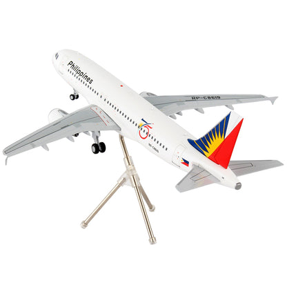 Airbus A320 Commercial Aircraft "Philippine Airlines - 75th Anniversary" White with Tail Graphics "Gemini 200" Series 1/200 Diecast Model Airplane by GeminiJets