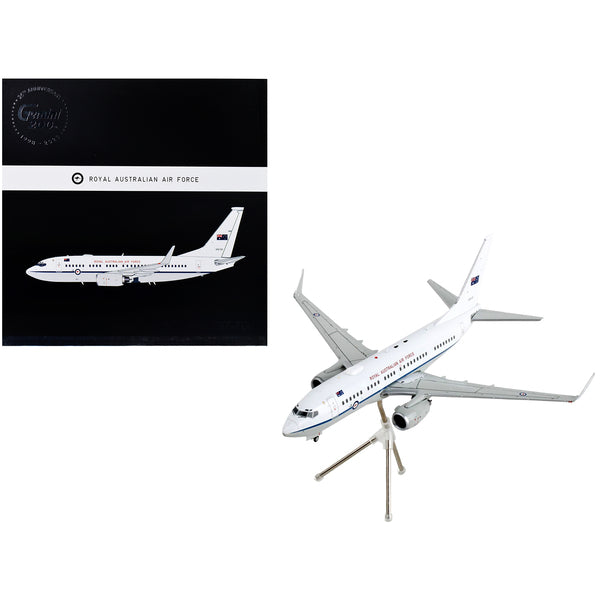 Boeing 737-700 Transport Aircraft "Royal Australian Air Force - A36-001" White and Gray "Gemini 200" Series 1/200 Diecast Model Airplane by GeminiJets